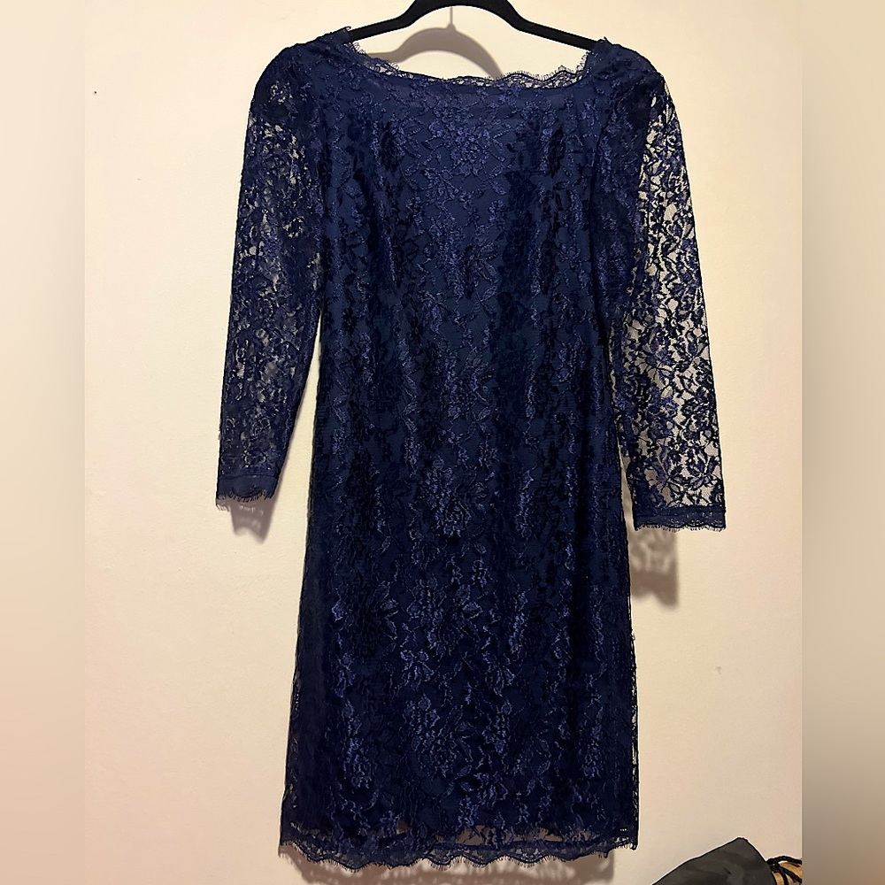 Blue Navy Lace Dress.